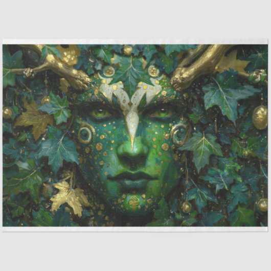 ザグリーンマン – 神話の森の守護者の切り離し 薄葉紙 (正面)