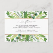 ザグリーンリー&金ゴールド結婚ズコレクション披露宴 エンクロージャーカード (正面)