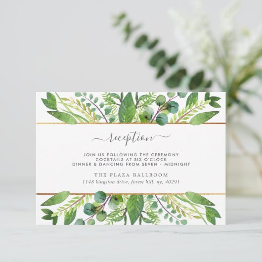 ザグリーンリー&金ゴールド結婚ズコレクション披露宴 エンクロージャーカード (スタンド正面)