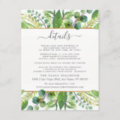 ザグリーンリー&金ゴールド結婚ズコレクション詳細 エンクロージャーカード (正面)