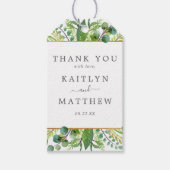 ザグリーンリー&金ゴールド結婚ズコレクション ギフトタグ (正面)