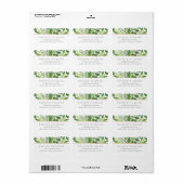 ザグリーンリー&金ゴールド結婚ズコレクション ラベル (フルシート)