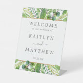 ザグリーンリー&金ゴールド結婚ズコレクション 台座サイン (正面)