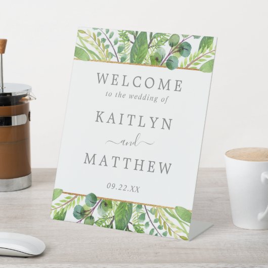 ザグリーンリー&金ゴールド結婚ズコレクション 台座サイン (インサイチュ)