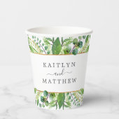 ザグリーンリー&金ゴールド結婚ズコレクション 紙コップ (正面)