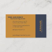 ザグルメパーソナルシェフイエロービジネスカード 名刺 (裏面)