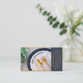 ザグルメパーソナルシェフイエロービジネスカード 名刺 (スタンド正面)