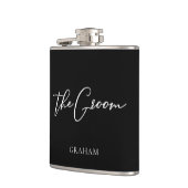 ザグルームシック白黒結婚ズモダンカスタム フラスク (左)