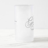 ザグルームハネムーンビアマグシルバー フロストグラスビールジョッキ (中央)