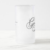 ザグルームハネムーンビアマグブラック フロストグラスビールジョッキ (中央)