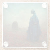 ザグレイブサーレアルSci-Fiファンタジーエイリアン ガラスコースター (裏面)