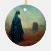 ザグレイブサーレアルSci-Fiファンタジーエイリアン セラミックオーナメント (正面)