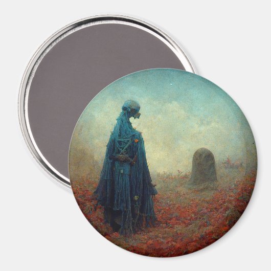 ザグレイブサーレアルSci-Fiファンタジーエイリアン マグネット (正面/裏面)