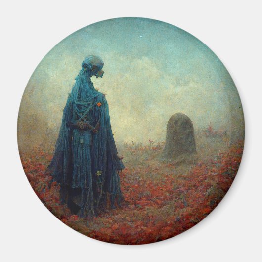 ザグレイブサーレアルSci-Fiファンタジーエイリアン マグネット (正面)