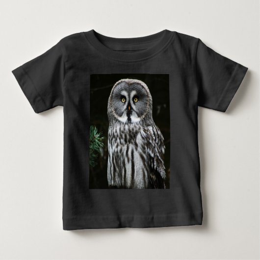 ザグレイ素晴らしフクロウの黄身 ベビーTシャツ (正面)
