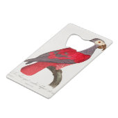 ザグレイ赤鸚鵡、シッタカス・エリタカス クレジットカード栓抜き (正面アングル)