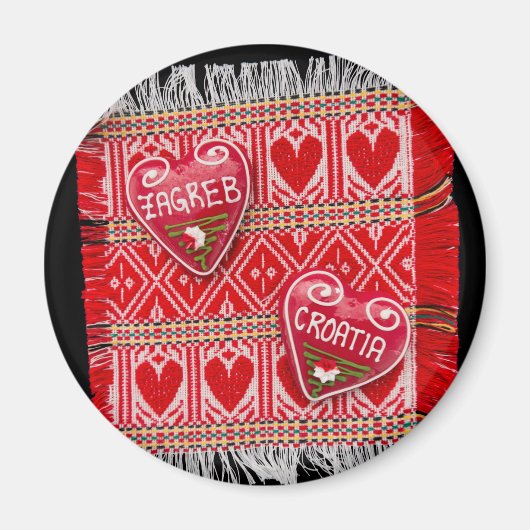 ザグレブクロアチアシア土産 マグネット (正面)