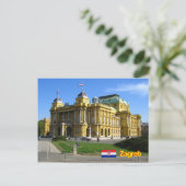 ザグレブクロアチア ポストカード (スタンド正面)