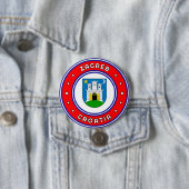 ザグレブコートオブアームズクロアチア 缶バッジ (インサイチュ)