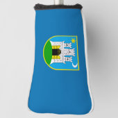 ザグレブ国旗、クロアチアゴルフヘッドカバー ゴルフヘッドカバー (回転90)