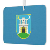 ザグレブ国旗、クロアチアネックタイ カーエアーフレッシュナー (左)