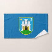 ザグレブ国旗、クロアチアハンドタオル ハンドタオル (ハンドタオル)