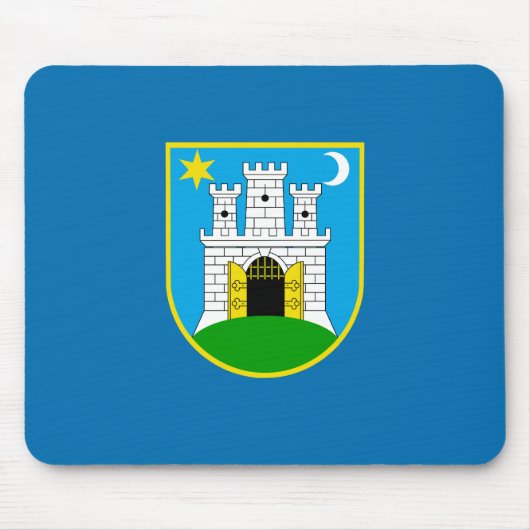 ザグレブ国旗、クロアチアマウスパッド マウスパッド (正面)