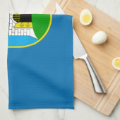 ザグレブ国旗、クロアチキッチンタオル キッチンタオル (四つ折り)