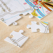 ザグレブ、クロアチア ジグソーパズル (側面)