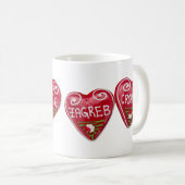 ザグレブ,クロアチア:ハート型リキタール コーヒーマグカップ (正面右)