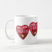 ザグレブ,クロアチア:ハート型リキタール コーヒーマグカップ (左)