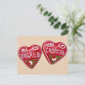 ザグレブ、クロアチア：ハート形苔癬 ポストカード (スタンド正面)