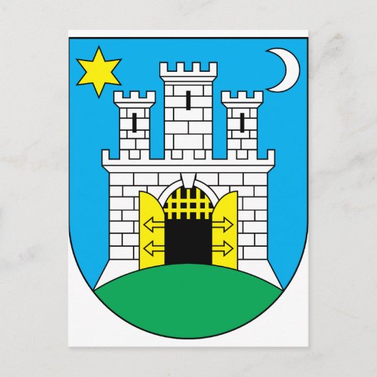 ザグレブ、クロアチア ポストカード (正面)