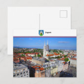 ザグレブ – クロアチア ポストカード (正面/裏面)