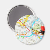 ザグレブ，クロアチア マグネット (正面/裏面)