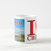 ザグレブ、訪問クロアチアI大好きコーヒーマグ コーヒーマグカップ (中央)