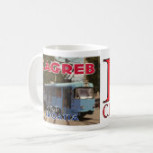 ザグレブ、訪問クロアチアI大好きコーヒーマグ コーヒーマグカップ (正面左)