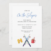 ザグレースウィンターバチェロレッテ週末パーティー 招待状 (正面/裏面)