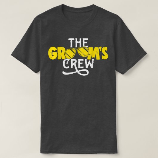 ザグロームズ結婚ズおもしろいバチュラーパーティ Tシャツ (デザイン正面)