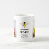 ザグ最高のラマ | シンプルかわいいビーと写真 コーヒーマグカップ (中央)