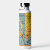 ザケープ – ケープコッドMassachusettsマップ水筒 ウォーターボトル (右面)