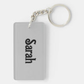 ザゲタウェイカーパーソナライズされたキーチェーン キーホルダー (裏面)