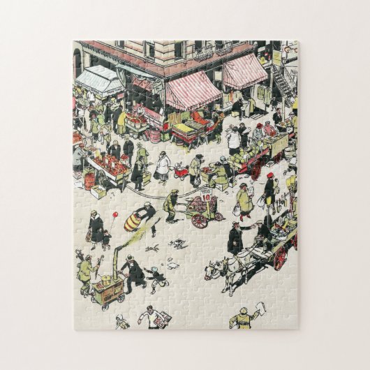ザゲットマンハッタン、ローワーイーストサイドマンハッタン、1920年代 ジグソーパズル (縦)