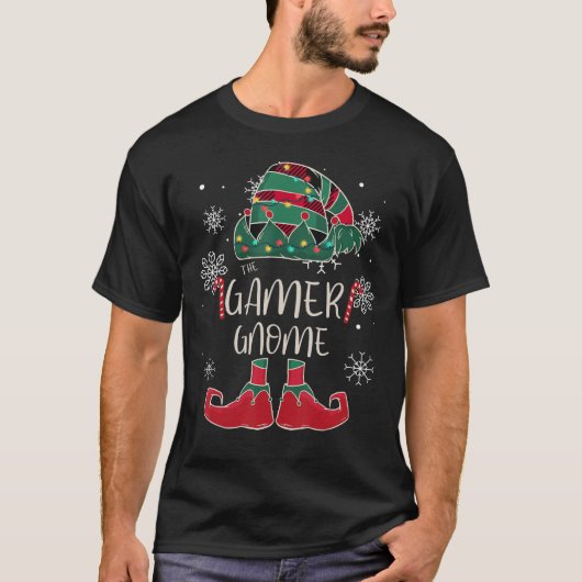 ザゲーマー格言レッドバッファロープレイドゲームクリスマ Tシャツ (正面)