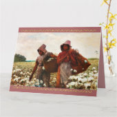 ザコットンピッカーズバイウィンスローホーマー カード (黄色い花)