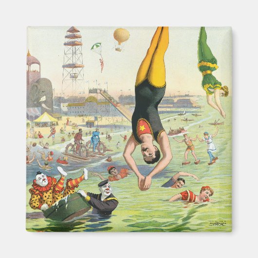 ザコニー素晴らしアイランドウォーターカーニバル マグネット (正面)