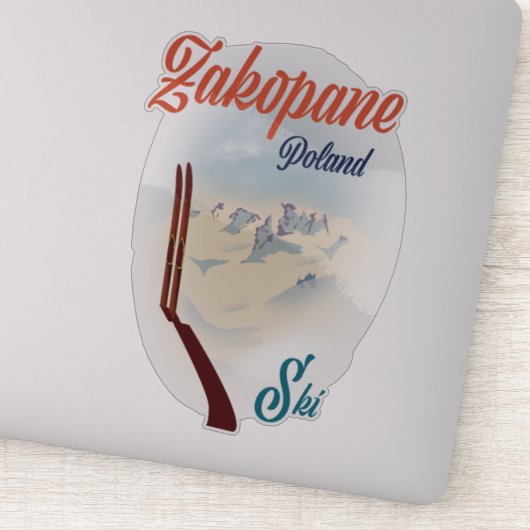ザコパネポーランドのスキーポスター シール (詳細)