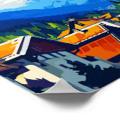 ザコパネポーランドヴィンテージ旅行イラストレーション ポスター (角)