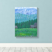 ザコパネ、ポーランドのキャンバス キャンバスプリント (インサイチュ (ウッドフロア))