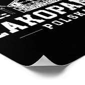 ザコパネ ポーランド 冬 スポーツ スキー スノーボード ポスター (角)